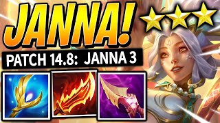 MACHINE GUN JANNA 3 DOES SO MUCH DAMAGE - TFT Set 11 Best Comps | Teamfight Tactics Patch 14.8 Guide