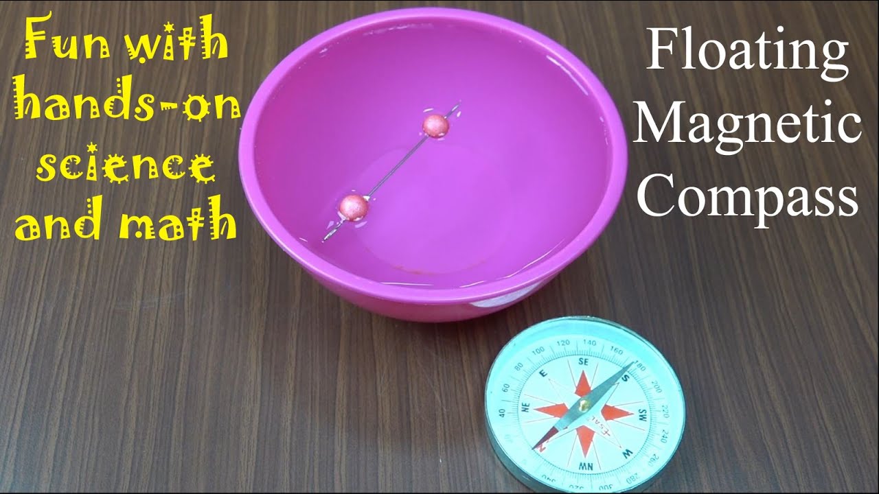 ⁣Floating Magnetic Compass | English