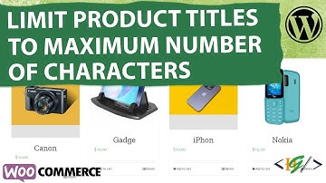 How to Limit All Product Titles to Maximum Number of Characters in WooCommerce WordPress