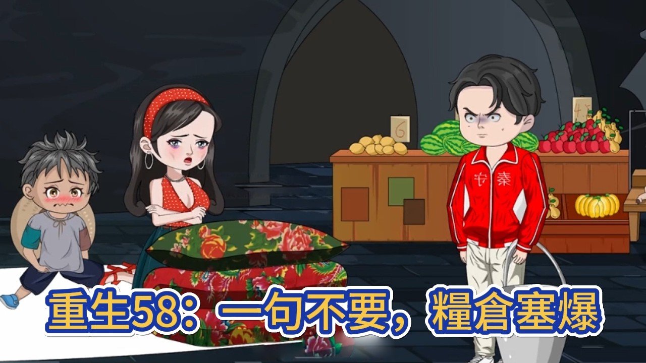 都市动画 | 《重生58：一句不要，糧倉塞爆》男人重生58年，獲得拒絕系統，只要拒絕就能獲得獎勵！#糖寶動畫