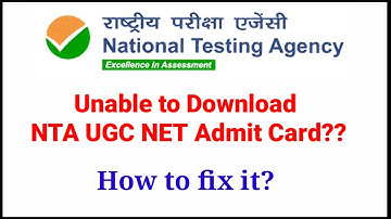 Problem in downloading NTA UGC NET Admit Card 2020| NTA UGC NET Admit Card update|UGC NET Admit Card