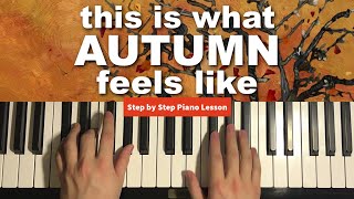 JVKE - this is what autumn feels like (Piano Tutorial Lesson)