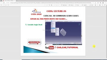 CATIA V5 3D COMMAND FULL LECTURE PART-02