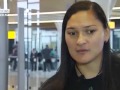 Valerie adams gets first touch of olympic gold medal