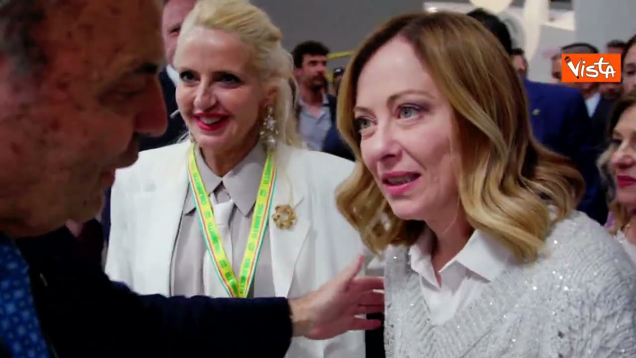 Giorgia Meloni a Vinitaly 2024: il tour della fiera