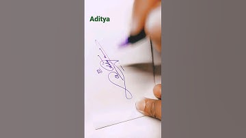 Aditya |#signature #calligraphy #shorts #viral #art #artist #trending #handwriting #viralvideo #pen