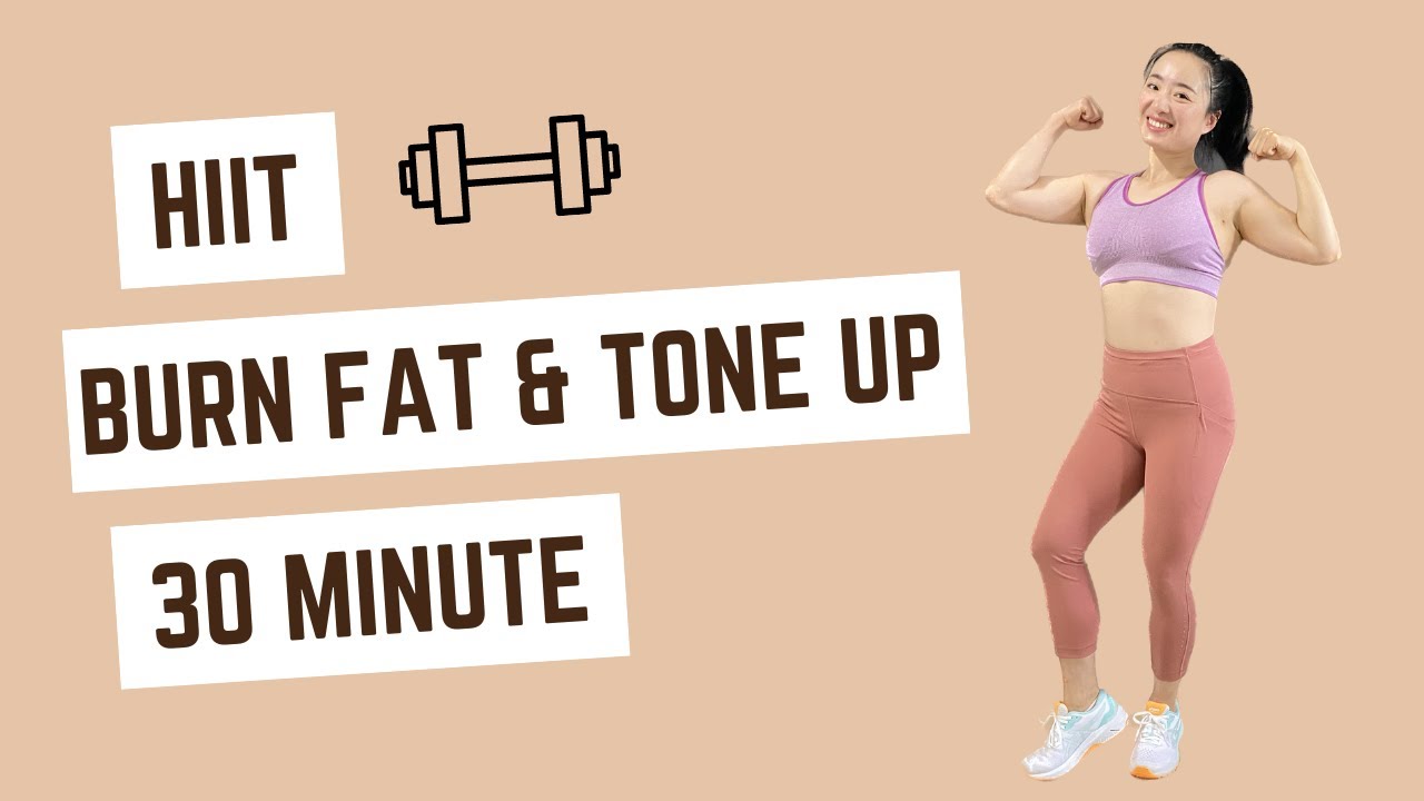 30 Minute Total Body dumbbell HIIT Cardio Workout at Home Burn Fat ...