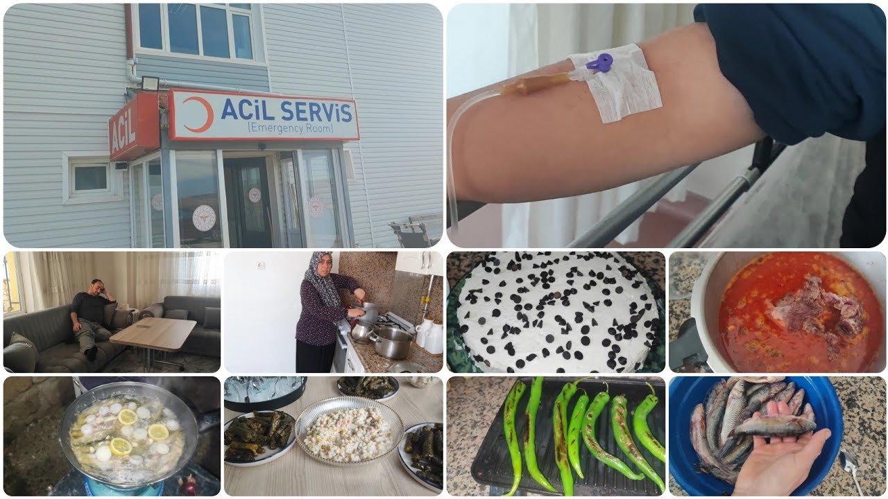 SOLUĞU ACİLDE ALDİK🥹 KÖY BALIĞI PİŞİRDİM☺️