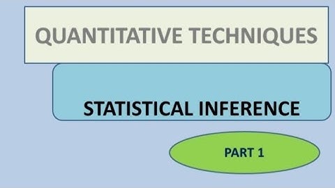QT -statistical inference  1