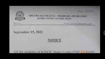Shyam Lal College assignment submission // 0769 sc assignment submission guidelines dec 2021//