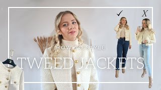 HOW TO STYLE TWEED JACKETS | Get the chanel look | Anna's Style Dictionary