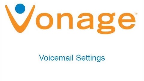 Vonage Voicemail Settings