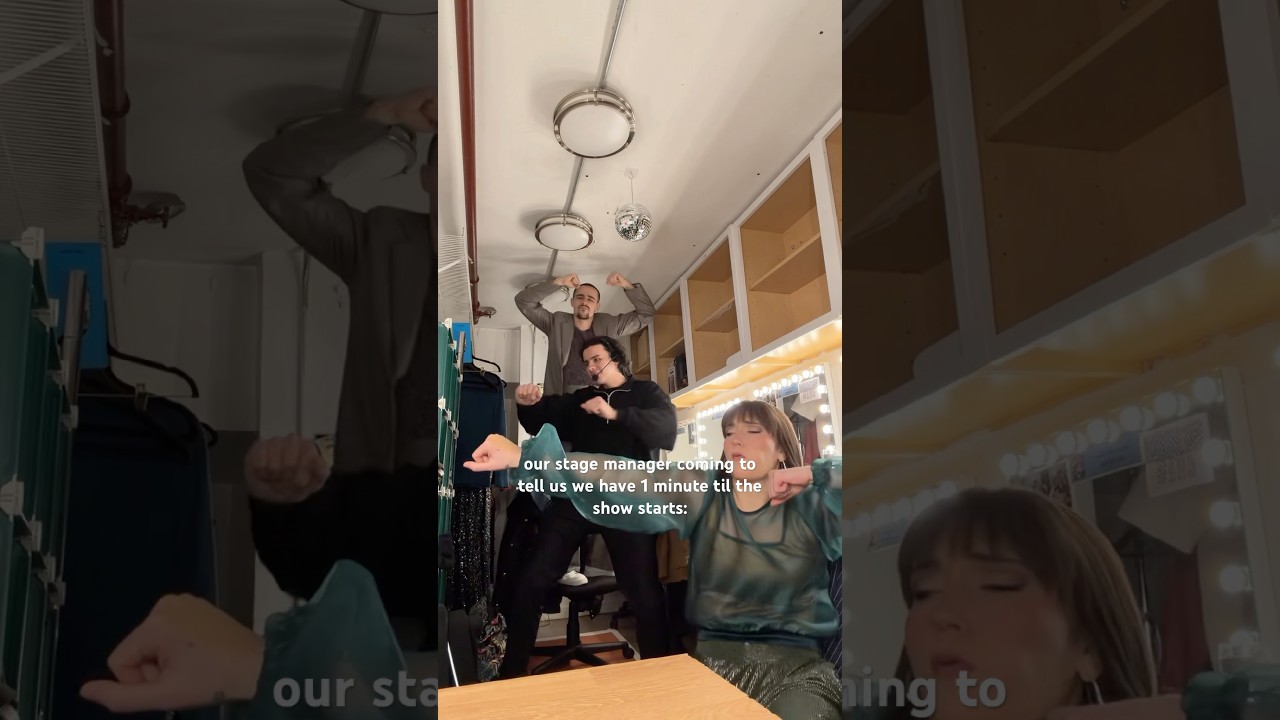 because if you don’t do the pre-show boogie the whole night is just off OKAY