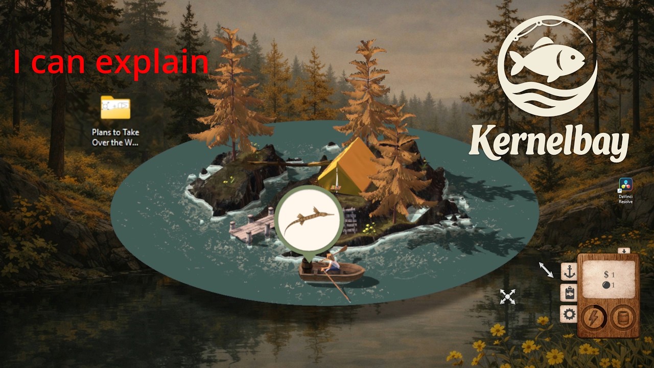 Soothing Fishing Title that Lives on Your Desktop