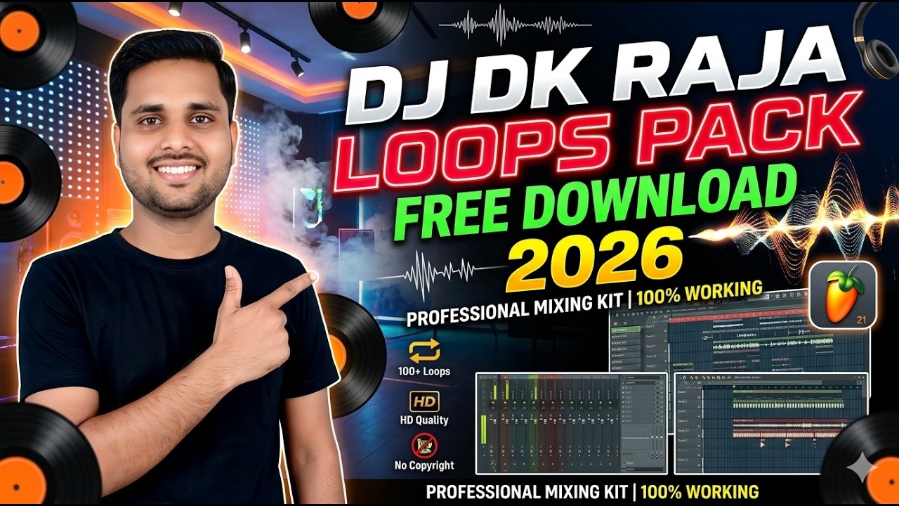 DJ DK Raja Loops Pack 2026 Free Download | FL Studio | Hard Dholki ...