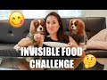 MY DOGS REACT TO THE INVISIBLE FOOD CHALLENGE