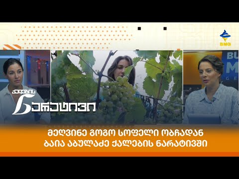 მეღვინე გოგო სოფელი ობჩადან - ბაია აბულაძე ქალების ნარატივში