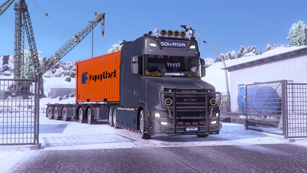 ETS2 (FR) Livraison de Sassari (I) à Bordeaux (F) de Lavande 764km - Scania Torpedo R 770ch