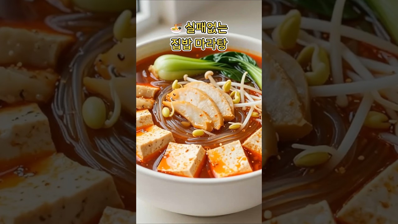 실패없는 집밥 마라탕 레시피 숏폼 썸네일
