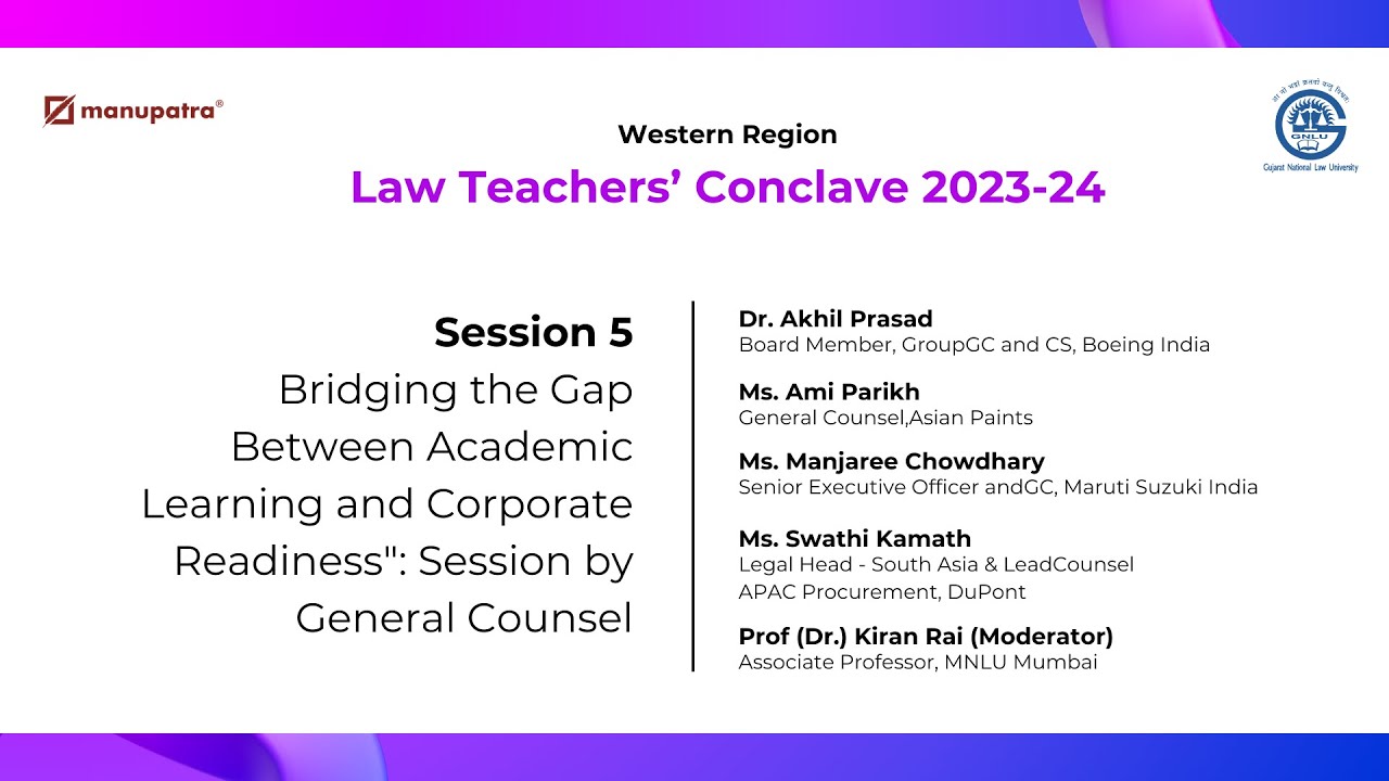 Bridging the Gap Between Academic Learning and Corporate Readiness: Session by General Counsel