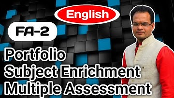 Formative Assessment 2 For Class 10 English( Portfolio, Multiple Assessment And Subject Enrichment)