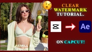 Clear Watermark Tutorial on Capcut | AE inspired Watermark on Capcut
