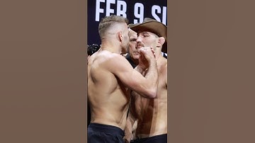 Intense final Face-Off between Dricus Du Plessis and Sean Strickland at UFC 312.