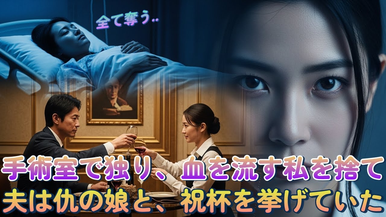 🎯「10年間の献身を踏みにじった夫」手術室で独り血を流す私の隣で、彼は仇敵の娘と乾杯していた―1週間後、彼の帝国を支えていた全ての秘方が消えた
