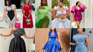 HOTTEST NEW STYLES🔥😱2024 Latest Dinner Gown Styles For Cute Ladies/ Top Best Short/Long Gown Styles