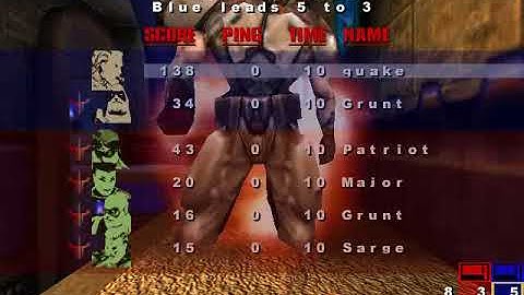 Quake 3 Arena Q3CTF1:Dueling Keeps Capture The Flag 4 vs 2