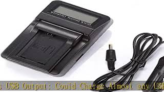 LCD Displays Fast Battery Charger for Panasonic HC-VX870 HC-VX870K HC-VX870M HC-VX870EE HC-VX870EP-