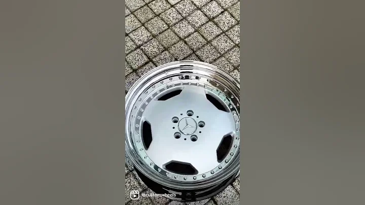 Mercedes benz AERO Wheels Custom 17” to 19” 3 piece conversion inox lips #customwheels #mercedes