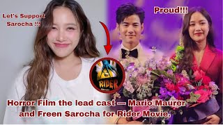 Horror Film Project of the lead cast — Mario Maurer and Freen Sarocha for Rider Movie. ✨🎬