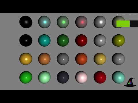24 Material Spheres - OpenGL - Windows