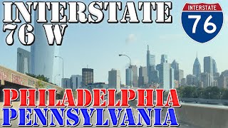 I-76 West - Philadelphia - Pennsylvania - 4K Highway Drive