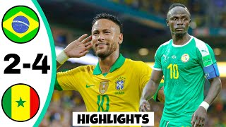 Brazil vs Senegal 2-4 Highlights | FIFA Friendly Match 2023 | Full Summary All Goals & All Skills