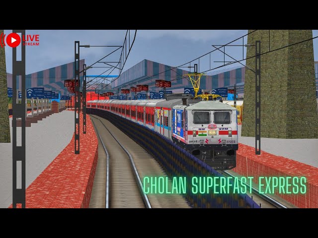 PART-2||22675-CHOLAN SUPERFAST EXPRESS||MAINLINE KING DA NA😍😈 #msts #mpyt #openrails #indianrailways class=