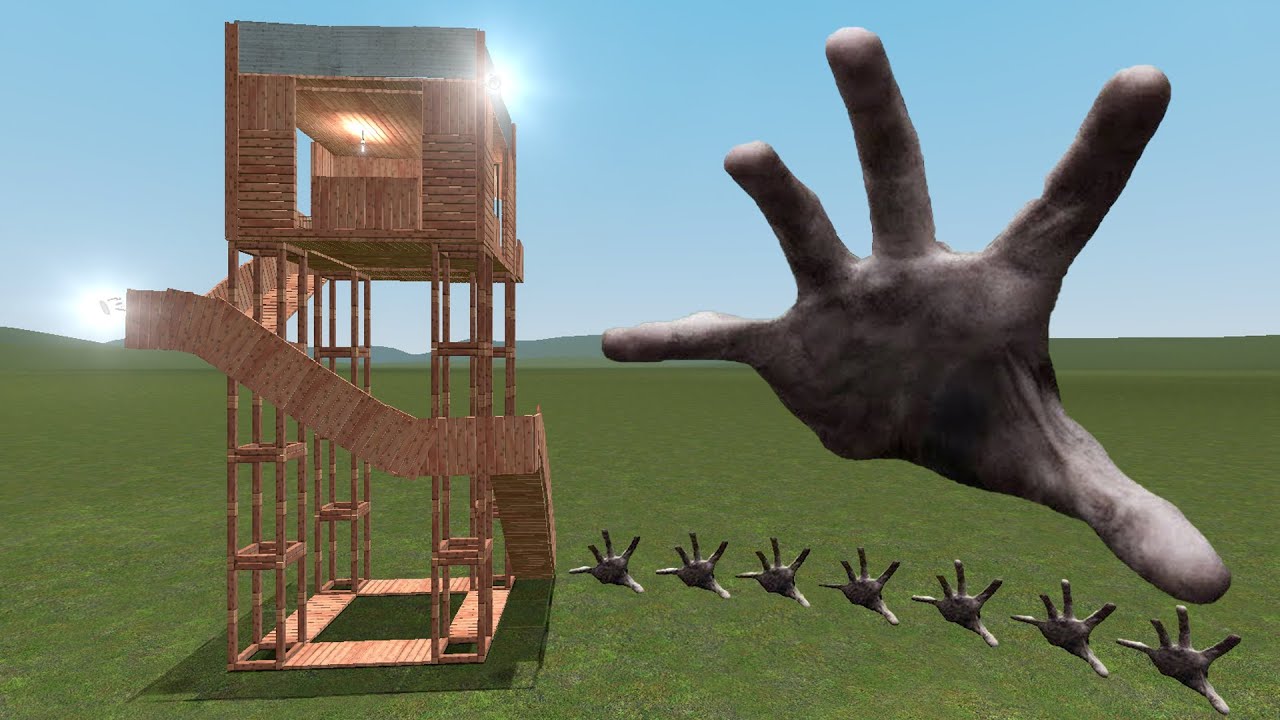 Scary Hand Nextbot Vs Towers In Garry's Mod