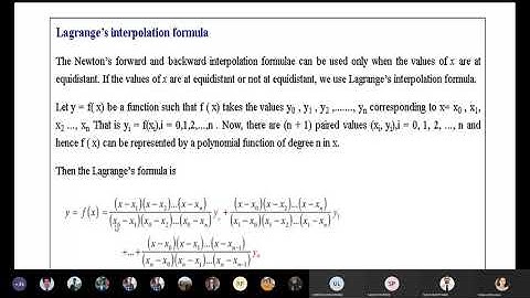 (Sept 7)Class-7 Numerical Method: Chapter 4 : Interpolation
