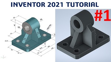 Inventor 2021 Tutorial #1 | 3D Model Basic Beginners