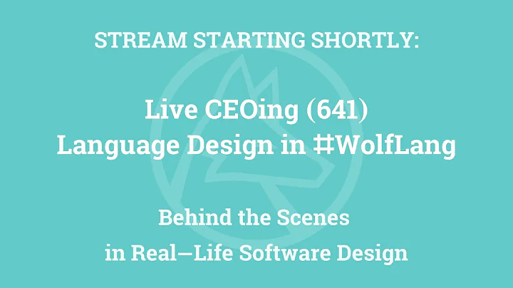 Live CEOing Ep 641: Language Design Review of Calculus and Algebra - DayDayNews