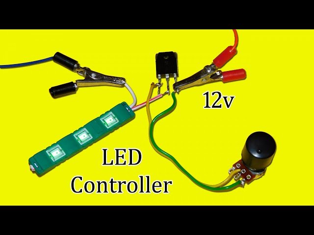 Simple 12v LED Light Controller Circuit 