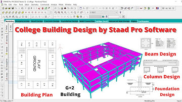 Complete Building design by staad pro software | College building | civil engineering | online |