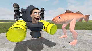 MULTIVERSE EVIL FISH VS ASTRO DETAINER TITAN CAMERAMAN AND OTHER TITANS In Garry's Mod!