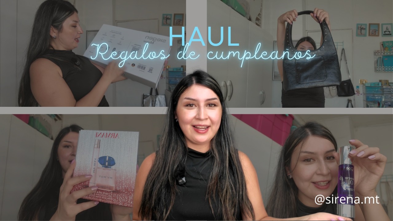 Haul regalos de cumpleaños🎂​🩵🎁mis 27 años~ Sirena.MT