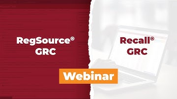 Enhancing NERC Compliance with Recall® GRC and RegSource® GRC - Webinar