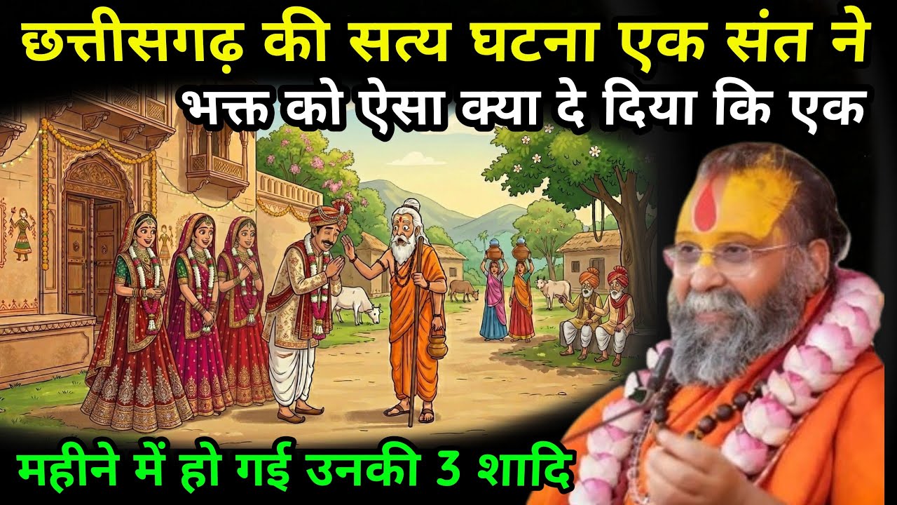 छत्तीसगढ़ की सत्य घटना एक संत ने भक्त को ऐसा क्या दे दिया कि एक महीने में हो गई उनकी 3 शादि🤔#katha