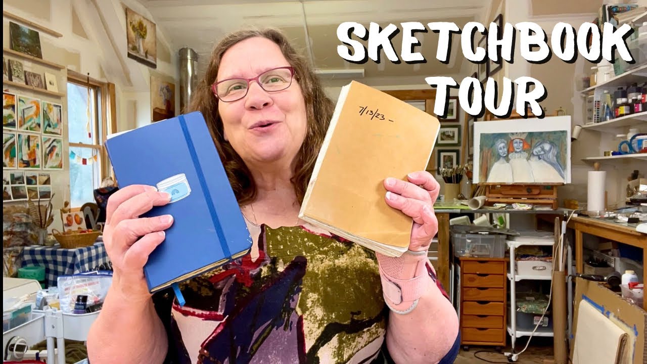 Get Creatively Inspired With My Sketchbook Tour - YouTube
