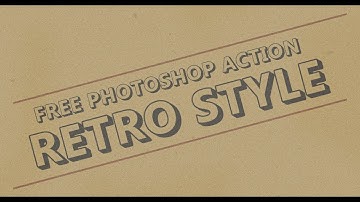 How to Use Retro Style Effect Free Photoshop Action