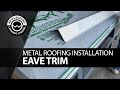 Metal roofing flashing how to install corrugated metal eave trim  drip edge on a metal roof